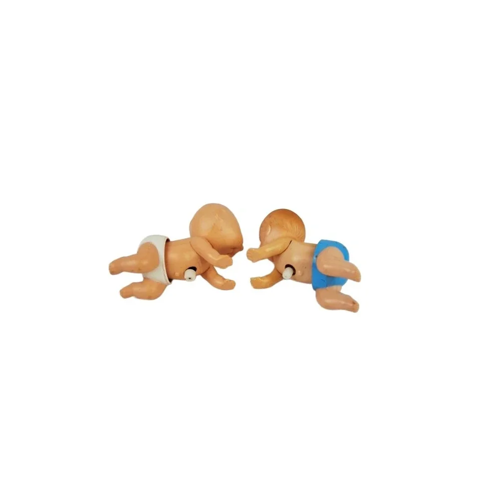 Vintage Tomy Cabbage Patch Kids Wind-Up Crawling‎ Baby 1983+77